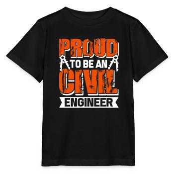 Civil Engineer Proud To Be An Civil Engineer - Stanley/Stella MINI CREATOR Kids’ T-Shirt - black - Front - Mikhail (115cm)