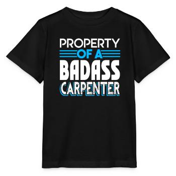 Carpenter Property Of A Badass Carpenter - Stanley/Stella MINI CREATOR Kids’ T-Shirt - black - Front - Mikhail (115cm)