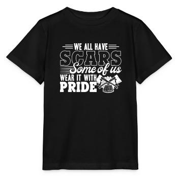 Carpenter We All Have Scars With Pride - Stanley/Stella MINI CREATOR Kids’ T-Shirt - black - Front - Mikhail (115cm)