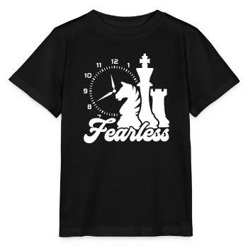 Chess Chess Fearless - Stanley/Stella MINI CREATOR Kids’ T-Shirt - black - Front - Mikhail (115cm)