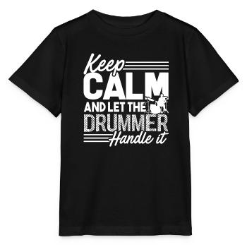 Drummer Let The Drummer Handle It - Stanley/Stella MINI CREATOR Kids’ T-Shirt - black - Front - Mikhail (115cm)