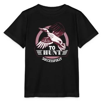 Duck Hunting Duck Hunting Successfully - Stanley/Stella MINI CREATOR Kids’ T-Shirt - black - Front - Mikhail (115cm)