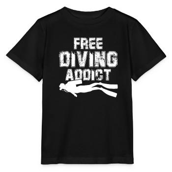 Freediving Freediving Addict - Stanley/Stella MINI CREATOR Kids’ T-Shirt - black - Front - Mikhail (115cm)