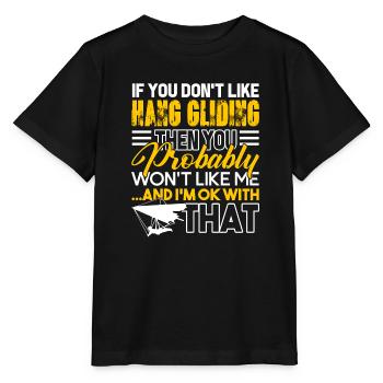 Hang Gliding I Like Hang Gliding - Stanley/Stella MINI CREATOR Kids’ T-Shirt - black - Front - Mikhail (115cm)