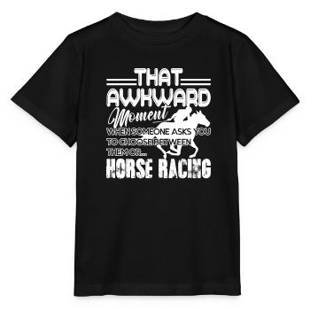 Horse Racing Horse Racing Lover - Stanley/Stella MINI CREATOR Kids’ T-Shirt - black - Front - Mikhail (115cm)