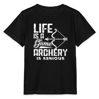 Archery Archery Is Serious - Stanley/Stella MINI CREATOR Kids’ T-Shirt - black - Front - Mikhail (115cm)