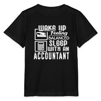 Accountant Sleep With An Accountant - Stanley/Stella MINI CREATOR Kids’ T-Shirt - black - Front - Mikhail (115cm)