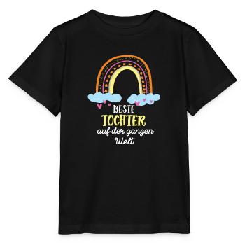 Tochter Beste Töchter Stieftochter Best Daughter - Stanley/Stella Kinder T-Shirt MINI CREATOR  - Schwarz - Vorne - Mikhail (115cm)
