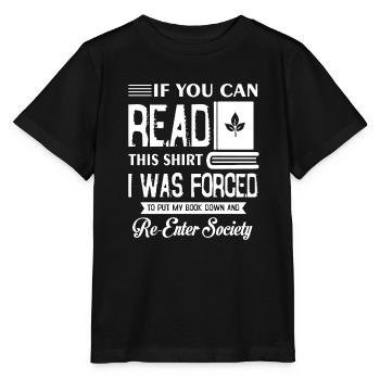 Book Addicted To Book - Stanley/Stella MINI CREATOR Kids’ T-Shirt - black - Front - Mikhail (115cm)