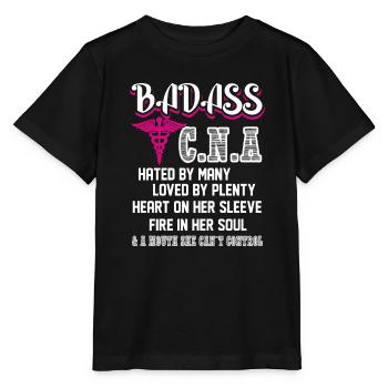 CNA Badass CNA - Stanley/Stella MINI CREATOR Kids’ T-Shirt - black - Front - Mikhail (115cm)
