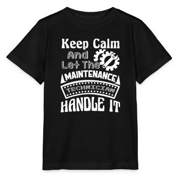 Let Maintenance Technician Handle It - Stanley/Stella MINI CREATOR Kids’ T-Shirt - black - Front - Mikhail (115cm)