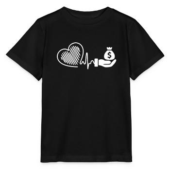 Loan Officer Loan Officer Heartbeat - Stanley/Stella MINI CREATOR Kids’ T-Shirt - black - Front - Mikhail (115cm)