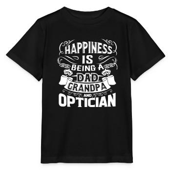 Optician Dad Grandpa And Optician - Stanley/Stella MINI CREATOR Kids’ T-Shirt - black - Front - Mikhail (115cm)