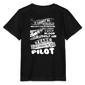 Pilot Forever The Title Pilot - Stanley/Stella MINI CREATOR Kids’ T-Shirt - black - Front - Mikhail (115cm)