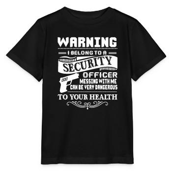 Security Officer I Belong To Security Officer - Stanley/Stella MINI CREATOR Kids’ T-Shirt - black - Front - Mikhail (115cm)