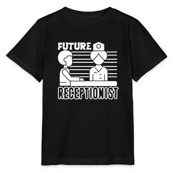 Receptionist Future Receptionist - Stanley/Stella MINI CREATOR Kids’ T-Shirt - black - Front - Mikhail (115cm)