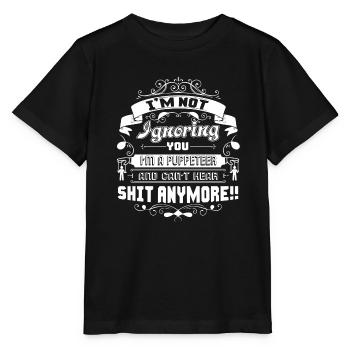 Puppeteer I Am A Puppeteer - Stanley/Stella MINI CREATOR Kids’ T-Shirt - black - Front - Mikhail (115cm)
