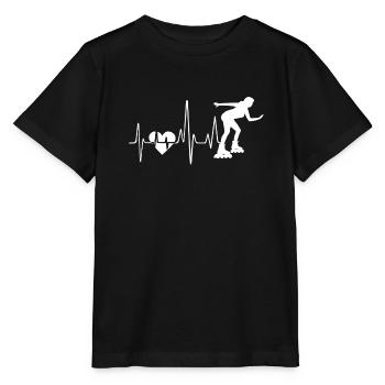 Roller derby Roller derby Heartbeat - Stanley/Stella MINI CREATOR Kids’ T-Shirt - black - Front - Mikhail (115cm)