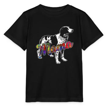 Brittany Spaniel Brittany Spaniel Mama - Stanley/Stella MINI CREATOR Kids’ T-Shirt - black - Front - Mikhail (115cm)