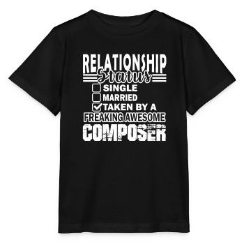 Composer Composer Relationship Status - Stanley/Stella MINI CREATOR Kids’ T-Shirt - black - Front - Mikhail (115cm)