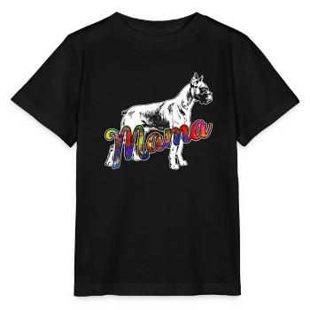 Boxer Boxer Mama - Stanley/Stella MINI CREATOR Kids’ T-Shirt - black - Front - Mikhail (115cm)