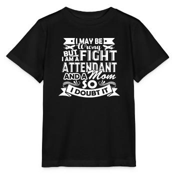 Flight Attendant Flight Attendant Mom - Stanley/Stella MINI CREATOR Kids’ T-Shirt - black - Front - Mikhail (115cm)