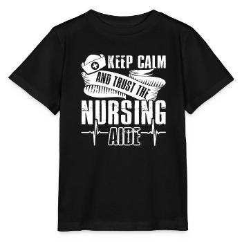 Nursing Aide Trust Nursing Aide - Stanley/Stella MINI CREATOR Kids’ T-Shirt - black - Front - Mikhail (115cm)
