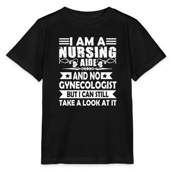 Nursing Aide I am A Nursing Aide - Stanley/Stella MINI CREATOR Kids’ T-Shirt - black - Front - Mikhail (115cm)