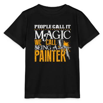 Painter Being A Painter - Stanley/Stella MINI CREATOR Kids’ T-Shirt - black - Front - Mikhail (115cm)