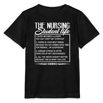 Nursing Student Nursing Student Life - Stanley/Stella MINI CREATOR Kids’ T-Shirt - black - Front - Mikhail (115cm)
