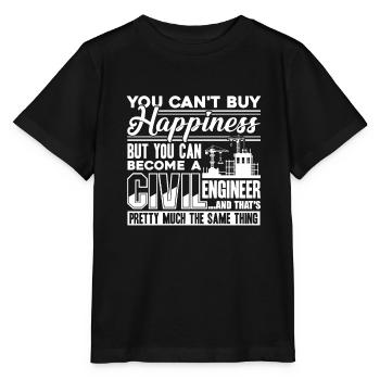 Civil Engineer Civil Engineer Happiness - Stanley/Stella MINI CREATOR Kids’ T-Shirt - black - Front - Mikhail (115cm)