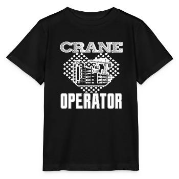Crane Operator Crane Operator Heart - Stanley/Stella MINI CREATOR Kids’ T-Shirt - black - Front - Mikhail (115cm)