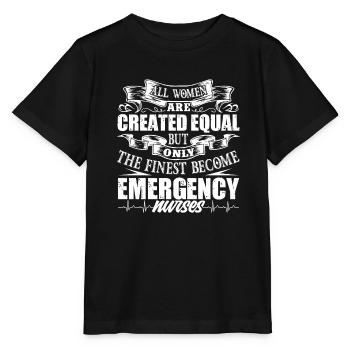 Emergency Nurse Proud Emergency Nurse - Stanley/Stella MINI CREATOR Kids’ T-Shirt - black - Front - Mikhail (115cm)
