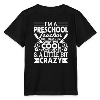 Preschool Teacher Cool Preschool Teacher - Stanley/Stella MINI CREATOR Kids’ T-Shirt - black - Front - Mikhail (115cm)