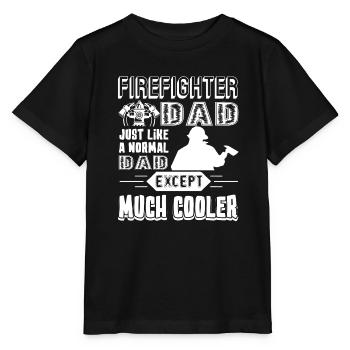 Firefighter Firefighter Dad Cooler - Stanley/Stella MINI CREATOR Kids’ T-Shirt - black - Front - Mikhail (115cm)