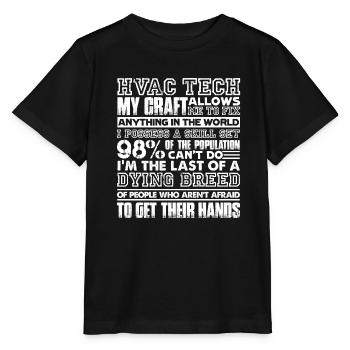 HVAC Tech HVAC Tech Job - Stanley/Stella MINI CREATOR Kids’ T-Shirt - black - Front - Mikhail (115cm)
