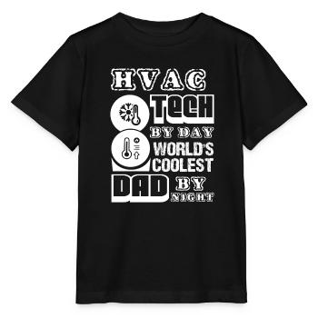 HVAC Tech HVAC Tech Dad - Stanley/Stella MINI CREATOR Kids’ T-Shirt - black - Front - Mikhail (115cm)