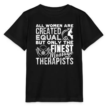 Massage Therapist Female Massage Therapist - Stanley/Stella MINI CREATOR Kids’ T-Shirt - black - Front - Mikhail (115cm)