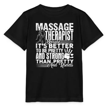 Massage Therapist Strong Massage Therapist - Stanley/Stella MINI CREATOR Kids’ T-Shirt - black - Front - Mikhail (115cm)