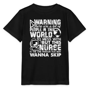 Nurse Don't Mess With Nurse - Stanley/Stella MINI CREATOR Kids’ T-Shirt - black - Front - Mikhail (115cm)