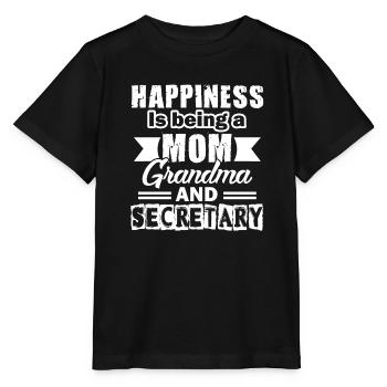 Secretary Mom Grandma And Secretary - Stanley/Stella MINI CREATOR Kids’ T-Shirt - black - Front - Mikhail (115cm)