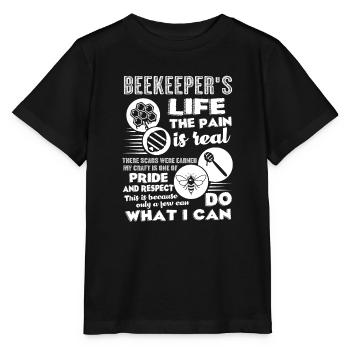 Beekeeper's Life The Pain Is Real - Stanley/Stella MINI CREATOR Kids’ T-Shirt - black - Front - Mikhail (115cm)