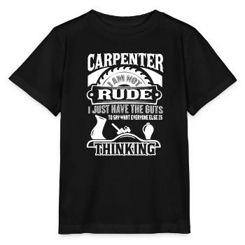 Carpenter I am Not Rude - Stanley/Stella MINI CREATOR Kids’ T-Shirt - black - Front - Mikhail (115cm)