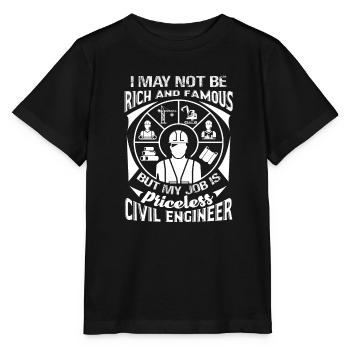 Civil Engineer Civil Engineer Is Priceless - Stanley/Stella MINI CREATOR Kids’ T-Shirt - black - Front - Mikhail (115cm)