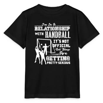 Handball In Relationship With Handball - Stanley/Stella MINI CREATOR Kids’ T-Shirt - black - Front - Mikhail (115cm)