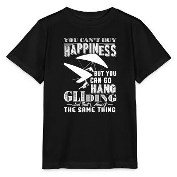 Hang gliding Go Hang gliding For Happiness - Stanley/Stella MINI CREATOR Kids’ T-Shirt - black - Front - Mikhail (115cm)