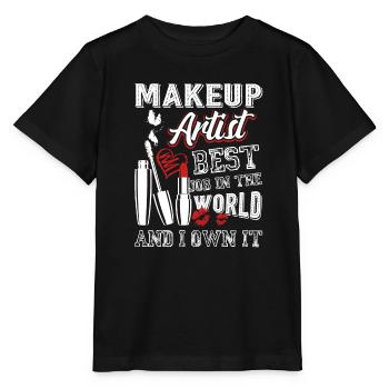Makeup Artist Makeup Artist Is Best Job - Stanley/Stella MINI CREATOR Kids’ T-Shirt - black - Front - Mikhail (115cm)