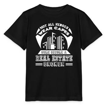Real Estate Broker Real Estate Broker Hero - Stanley/Stella MINI CREATOR Kids’ T-Shirt - black - Front - Mikhail (115cm)