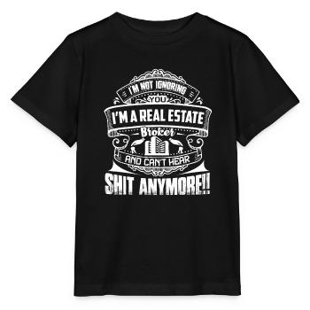 Real Estate Broker I'm A Real Estate Broker - Stanley/Stella MINI CREATOR Kids’ T-Shirt - black - Front - Mikhail (115cm)