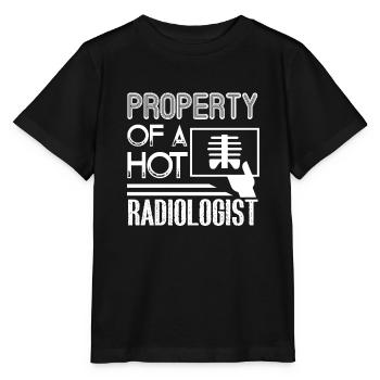 Radiologist Property Of A Hot Radiologist - Stanley/Stella MINI CREATOR Kids’ T-Shirt - black - Front - Mikhail (115cm)